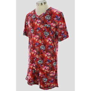 COSABELLA Men Red BELLA V Neck Short Sleeve Shirt Short Pajama Set MEDIUM NWT